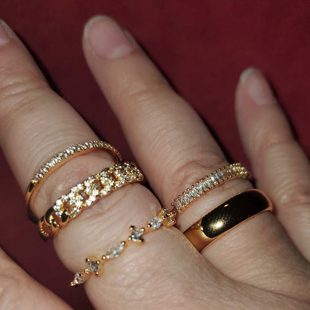Stacking Band Rings 5PC - Picture 9 of 15
